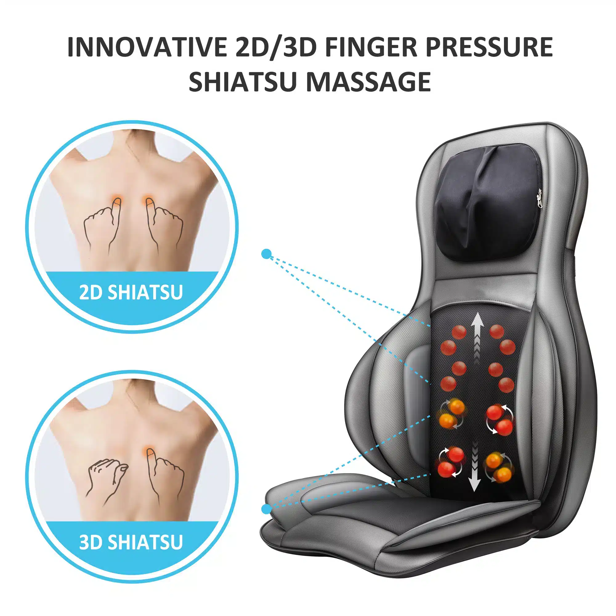 Massagedyna med Shiatsu massage