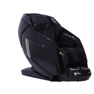 The Bozz Ultimate Edition &ndash; lyxig 4D-massagestol i svart med modern design och peksk&auml;rm.
